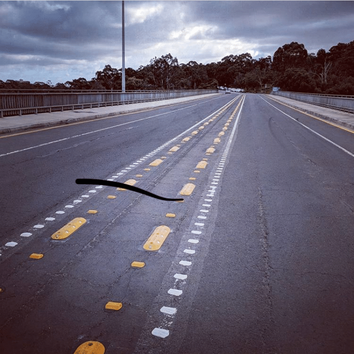 Vic Roads Rumble Bar lane Separators