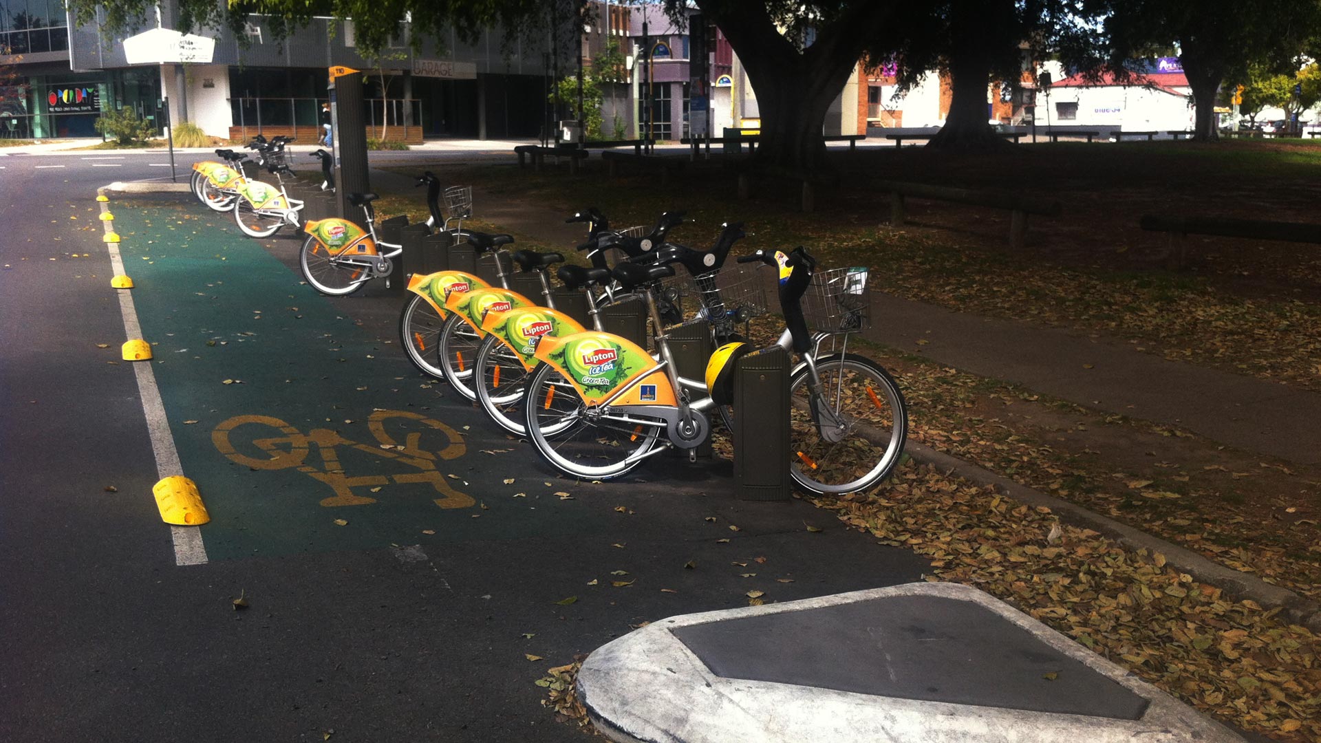 Brisbane CityCycle speed humps