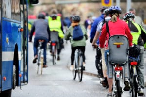 group of cyclist on the road