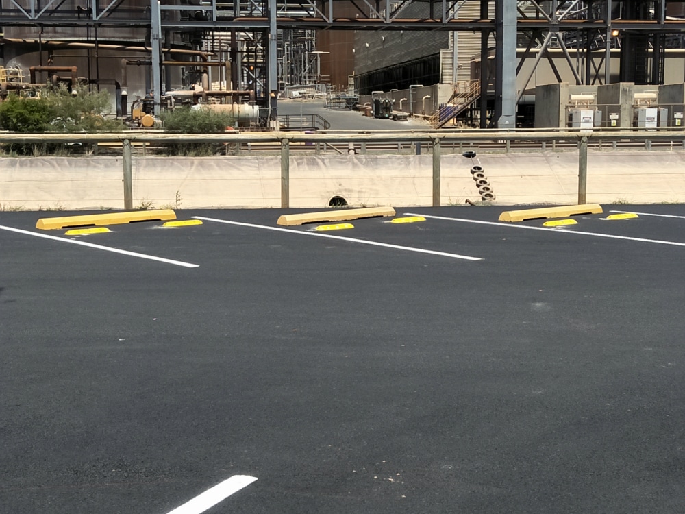 fundamentally stable parking bay | mine site safety | Speed Humps Australia