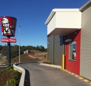 rumble bars deployed at a drive thru restaurant | Speed Humps Australia