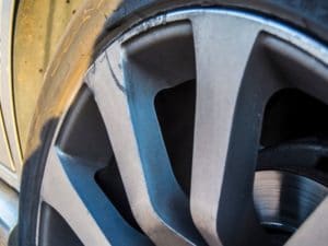 scratches to an alloy wheel known as gutter rash | Speed Humps Australia