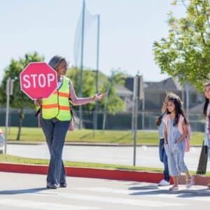 Preschoolers Pedestrian Crossing