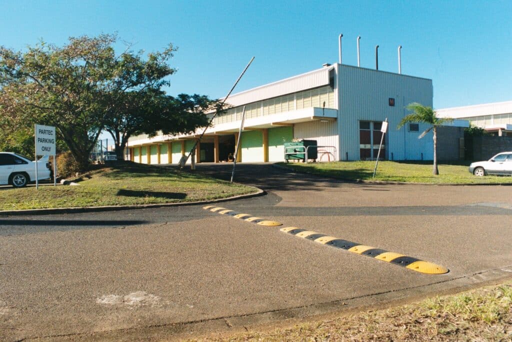 A look of a Speed Hump on a Private Street in Australia