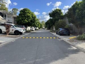 Polyethylene speed humps