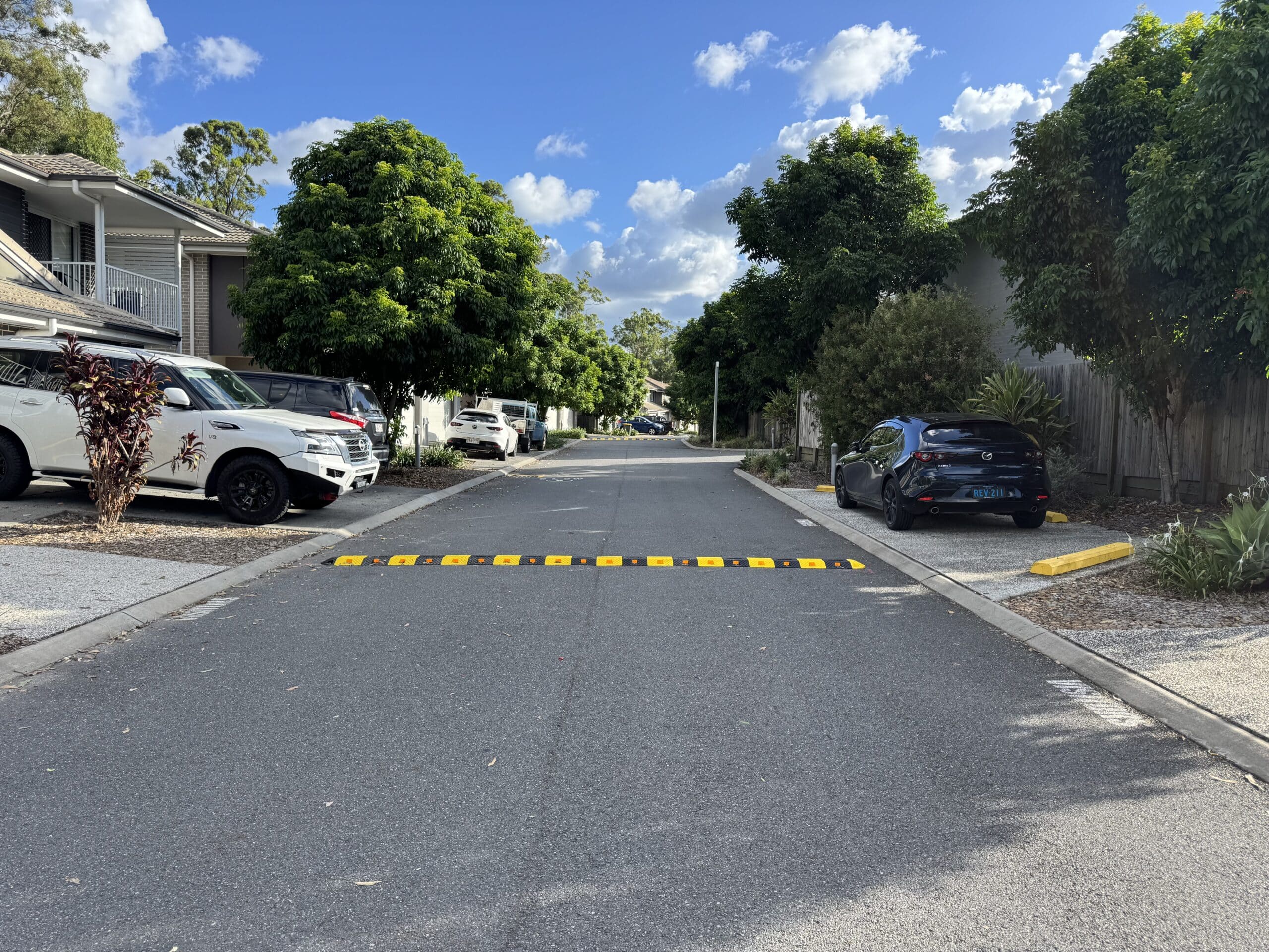 Polyethylene speed humps