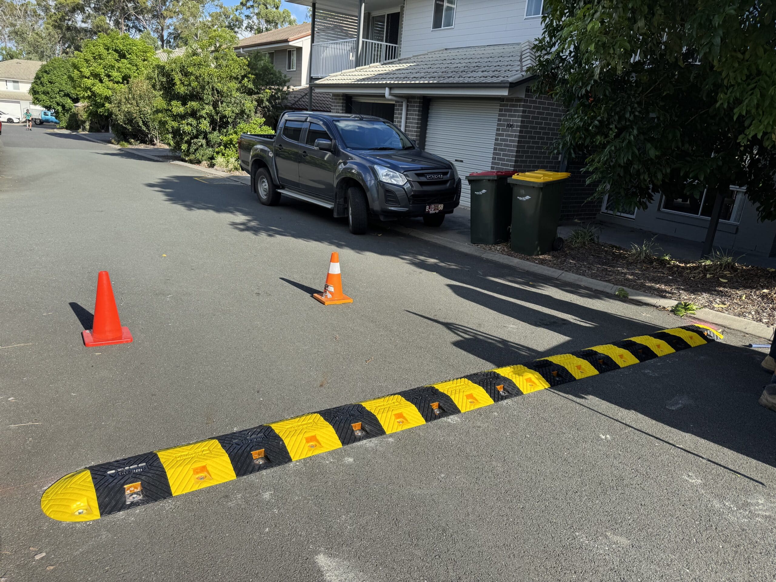 Speed humps for residential complexes