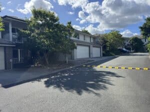 Townhouse complex speed humps